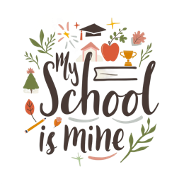 school inspiration SVG PNG design with floral elements