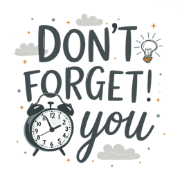 time reminder SVG PNG design with hand-drawn style, bold lettering