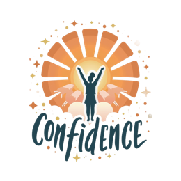 confidence sunrise SVG PNG design with bold lettering, an uplifting message
