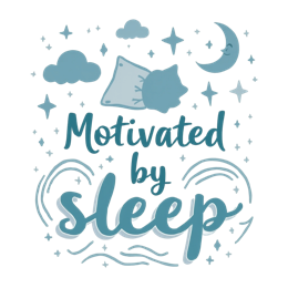 motivated sleep SVG PNG design with hand-drawn style