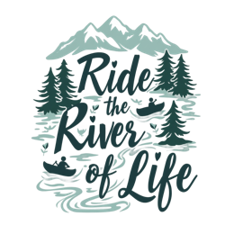 river ride shirt SVG PNG design with hand-drawn style, bold lettering