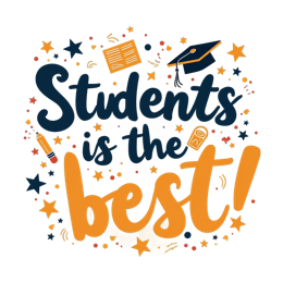 students best SVG PNG design with bold lettering