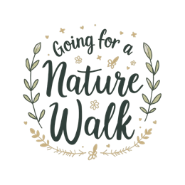 walk quotes flora SVG PNG design with hand-drawn style, bold lettering, green and cream floral elements