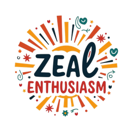 zeal enthusiasm SVG PNG design with bold lettering