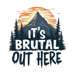 nature mountain sunset SVG PNG design with hand-drawn style, bold lettering