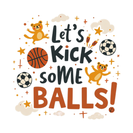 animals soccer basketball SVG PNG design with bold lettering