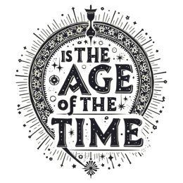 quotes time SVG PNG design with hand-drawn style, bold lettering
