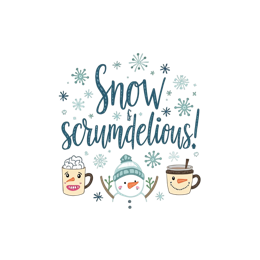 snow snowmen hotdrinks SVG PNG design