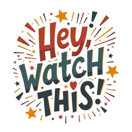 watch this stars SVG PNG design with bold lettering