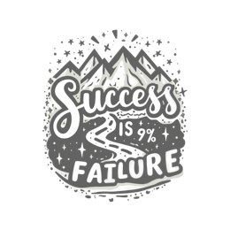 motivation success SVG PNG design with hand-drawn style, bold lettering