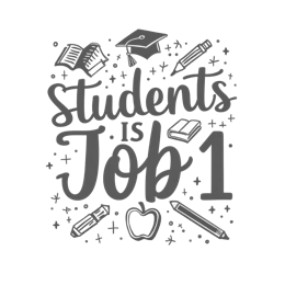 students job1 graphics SVG PNG design with hand-drawn style, bold lettering