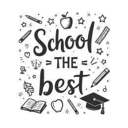 school SVG PNG design with hand-drawn style, bold lettering