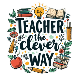 teacher quotes clever SVG PNG design with bold lettering, red floral elements, an uplifting message