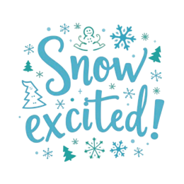 snow excited SVG PNG design