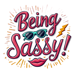 sassy graphics SVG PNG design with bold lettering