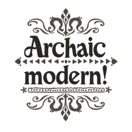 archaic modern SVG PNG design with bold lettering