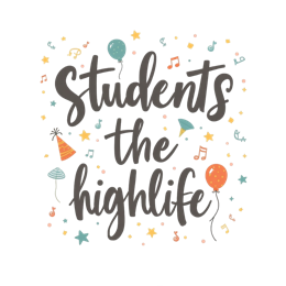 students highlife SVG PNG design with bold lettering