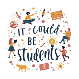 students creativity SVG PNG design with bold lettering