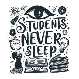 students quotes sleep SVG PNG design with bold lettering