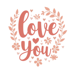 love flower SVG PNG design with hand-drawn style, white and pink floral elements