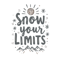 motivation snowlimits SVG PNG design with hand-drawn style, bold lettering, an uplifting message