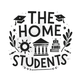 students home SVG PNG design with bold lettering, black and white floral elements