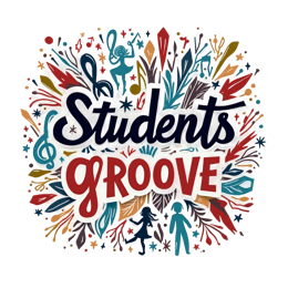 students groove SVG PNG design with hand-drawn style, bold lettering, floral elements