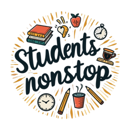 students nonstop tools SVG PNG design with hand-drawn style, bold lettering