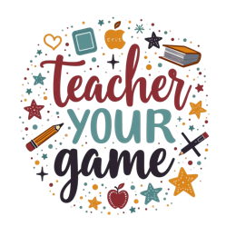 teacher game SVG PNG design with bold lettering
