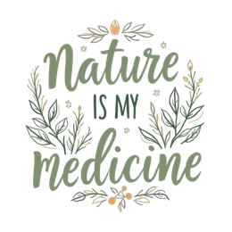 quotes medicine SVG PNG design with hand-drawn style, white and green floral elements, an uplifting message