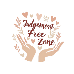 hand harmony judgementfreezone SVG PNG design with bold lettering, peach floral elements