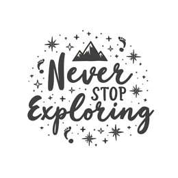 exploration adventure SVG PNG design with bold lettering