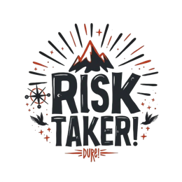 risk taker SVG PNG design with bold lettering