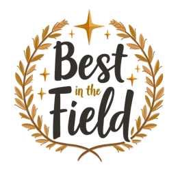 best in the field wreath SVG PNG design with bold lettering, black and white floral elements, an uplifting message