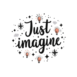 imagine inspiration shirt SVG PNG design with hand-drawn style, bold lettering