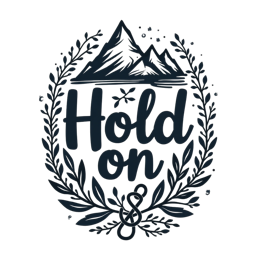 mountain inspiration SVG PNG design with bold lettering, black floral elements