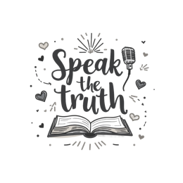 quotes speaktruth SVG PNG design with hand-drawn style, bold lettering