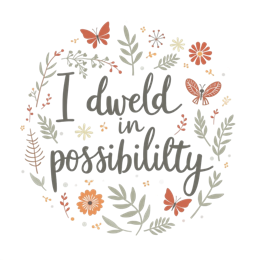 quotes flowers butterflies SVG PNG design with white and orange floral elements, an uplifting message