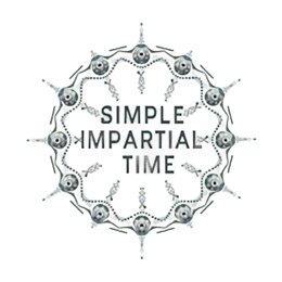 time simple impartial SVG PNG design with bold lettering
