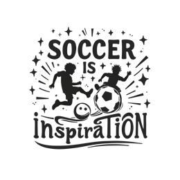 soccer inspiration SVG PNG design with bold lettering