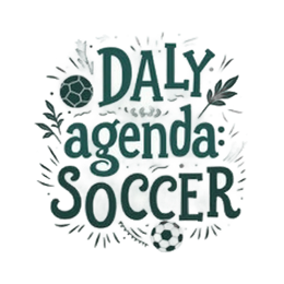 soccer agenda SVG PNG design with hand-drawn style, bold lettering, green floral elements