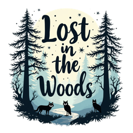 forest foxes SVG PNG design with bold lettering
