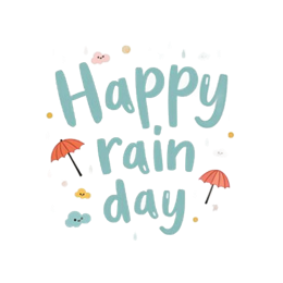 happy rain day SVG PNG design
