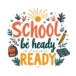 school ready SVG PNG design with bold lettering