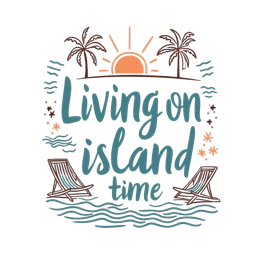 chill islandtime SVG PNG design with bold lettering