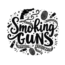 smoking guns SVG PNG design with bold lettering