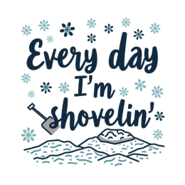 chill snow SVG PNG design with bold lettering