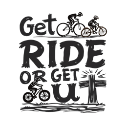 biking motivation SVG PNG design with hand-drawn style, bold lettering