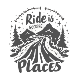 ride places SVG PNG design with bold lettering