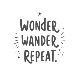 quotes wonder wander shirt SVG PNG design with bold lettering, an uplifting message